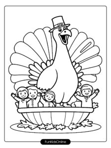 Thanksgiving Parade Float Coloring Page tn